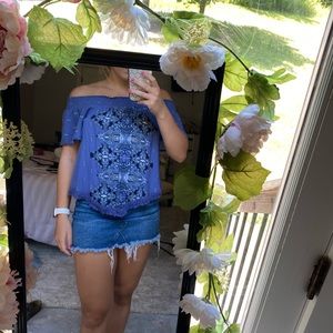 Off the shoulder Altard State top